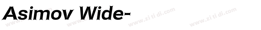 Asimov Wide字体转换